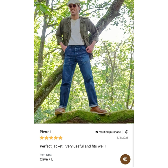 1963 1st Model Tropical Jungle Fatigue Jacket Bronson USA FAST SHIP Size L - Picture 4 of 16